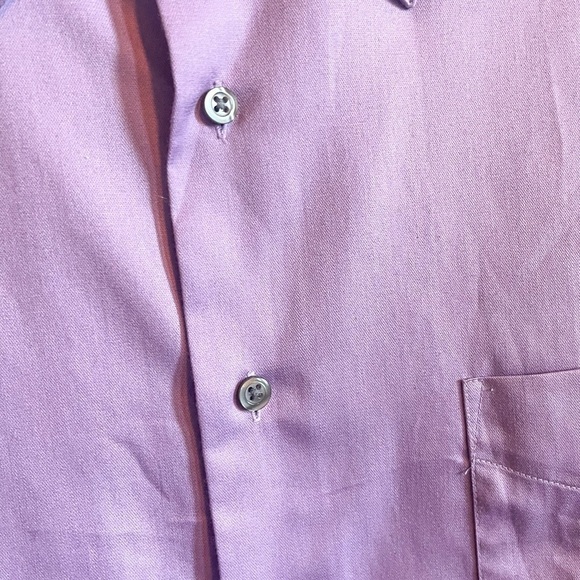 Van Heusen Big Fit Stretch Flex Wrinkle Free Dress Shirt Lavender - Picture 12 of 15